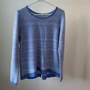 Blue knit sweater